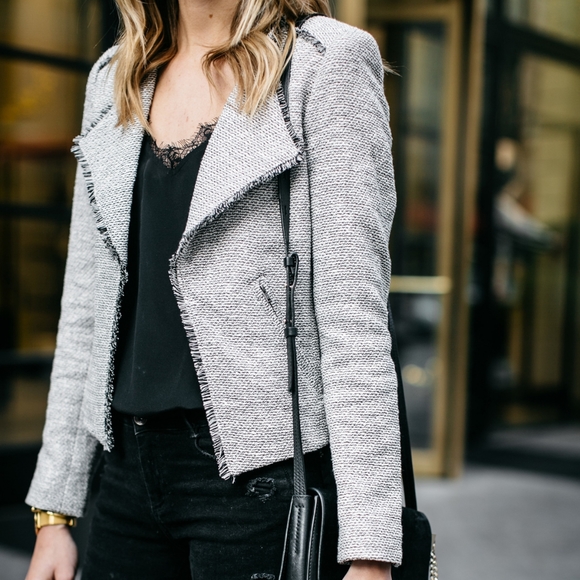 Coats | Loft Fringe Tweed Jacket 